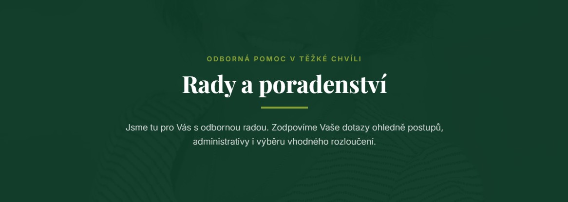 Rady a poradenství
