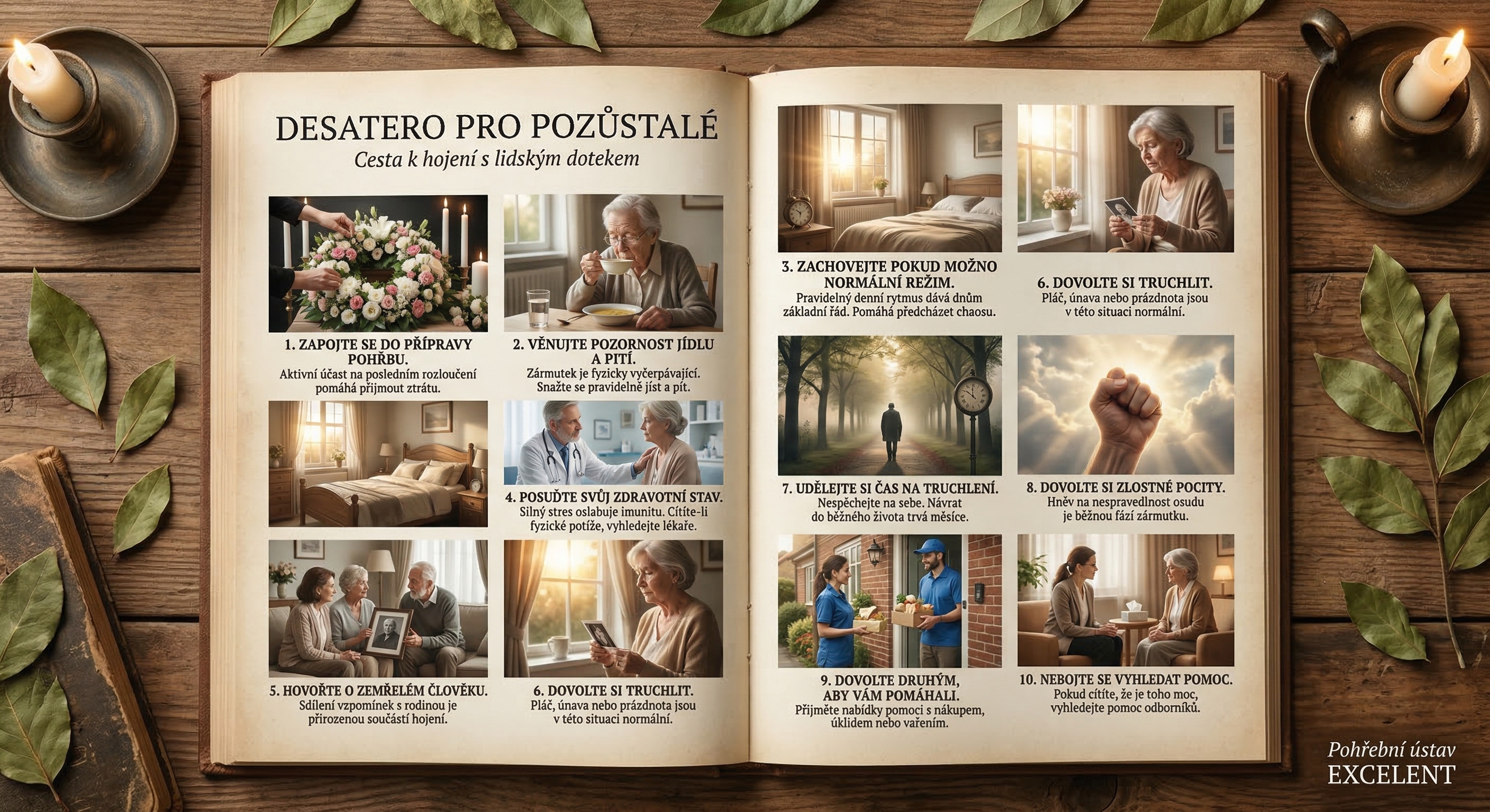 Klidná podpora a orientace pro pozůstalé