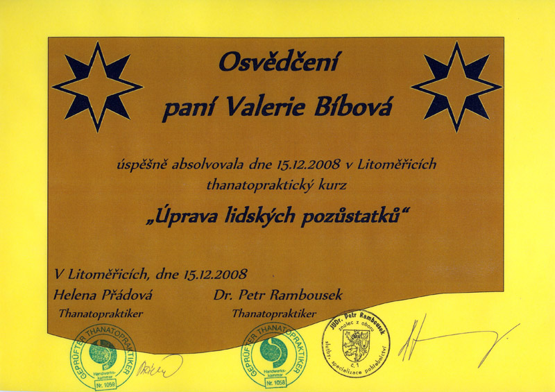 Certifikáty a osvědčení